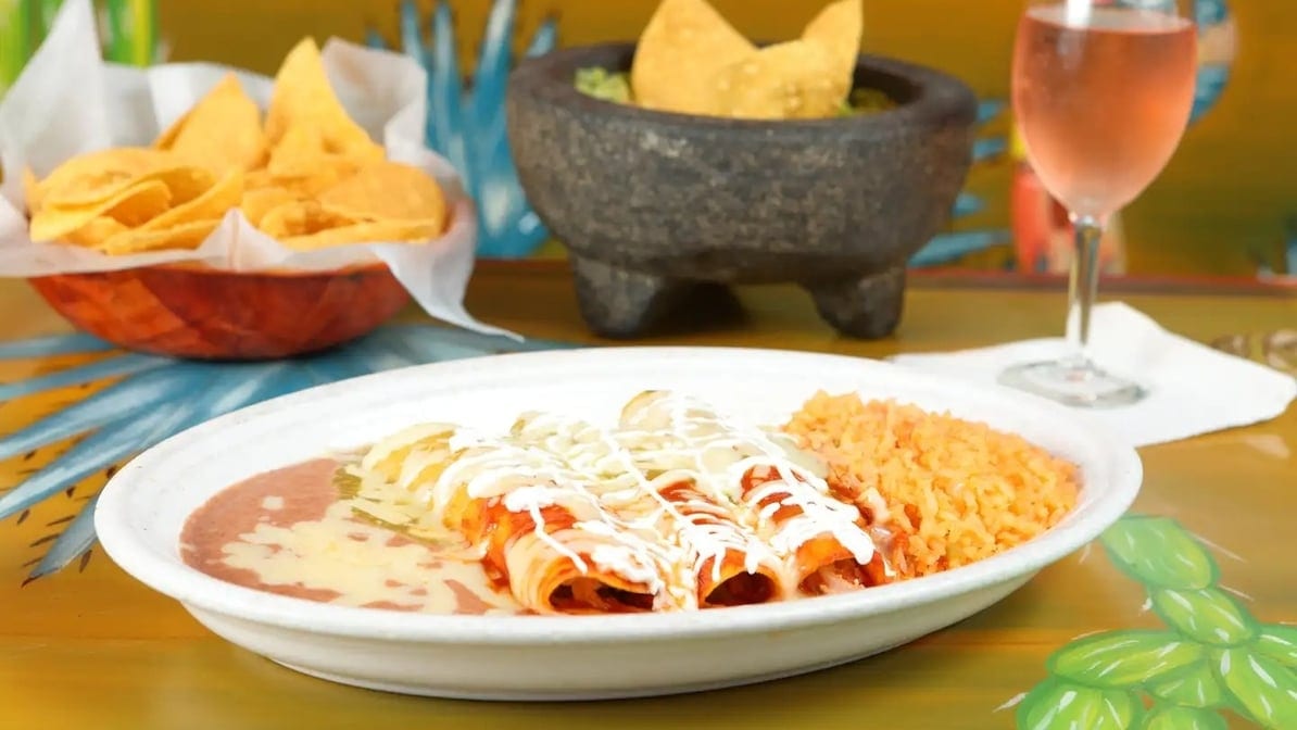 Enchiladas Mexicanas.