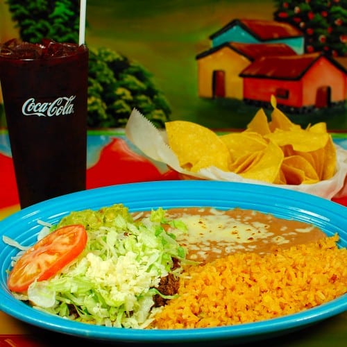 Chalupa, Rice & Beans.