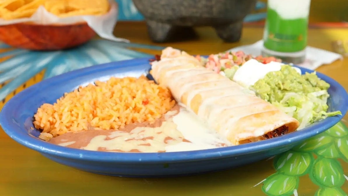 Shrimp Chimichanga.