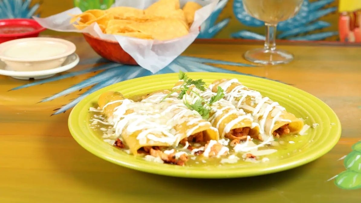 Enchiladas Suizas.