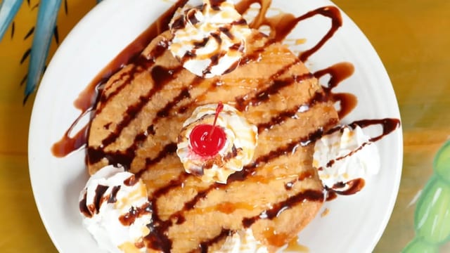 Sopapilla with Ice Cream.